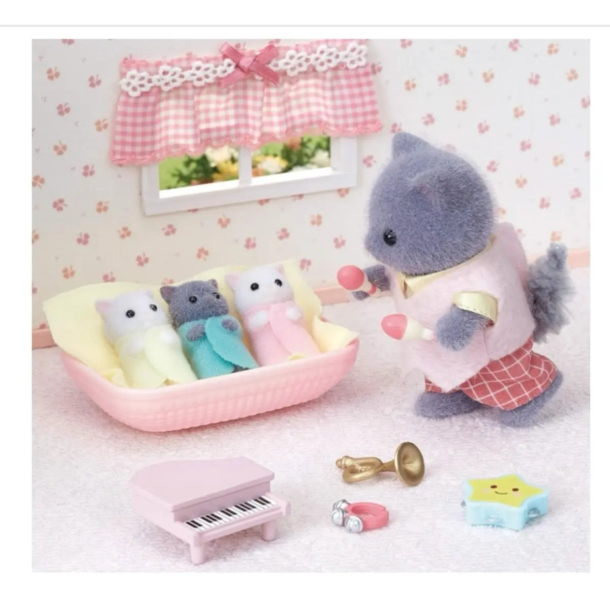 sylvanian families trillizos gatos persa