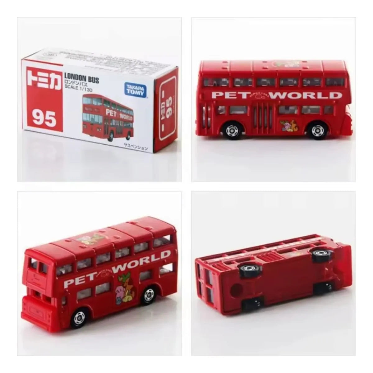 tomica 95 bus de londres pet world 1:130