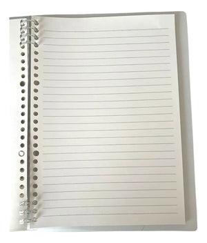 cuaderno archivador B5 con sistema refill (26 anillos) - recargable