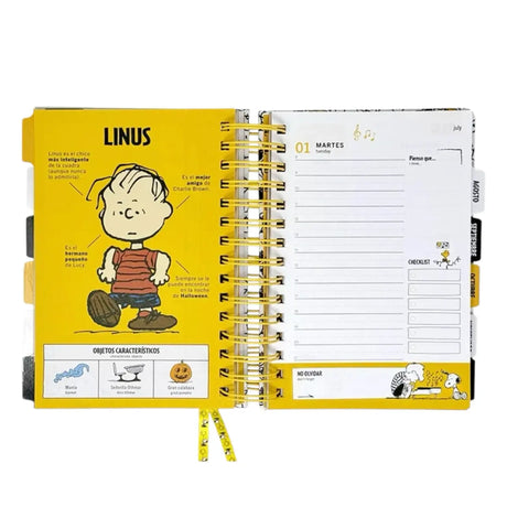 agenda snoopy peanuts 2025 mooving