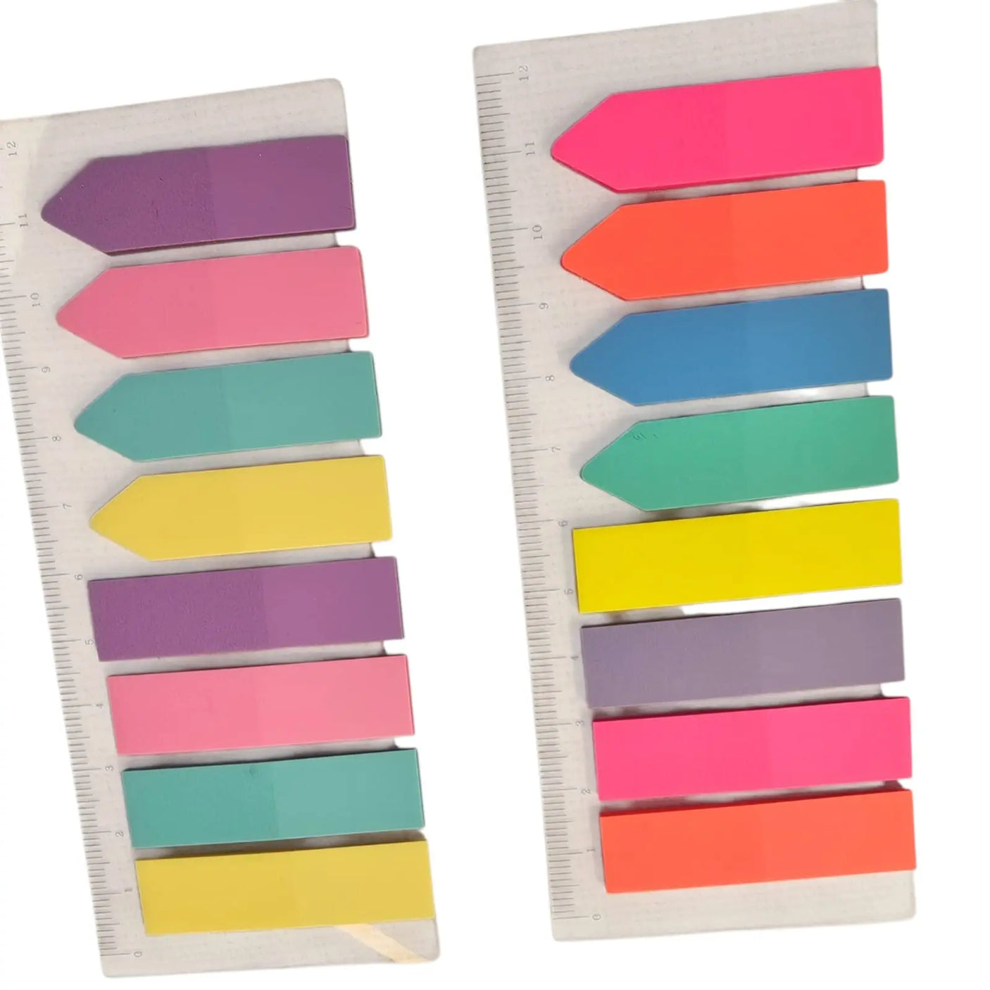 set de banderitas rígidas 5 colores - 200 hojas