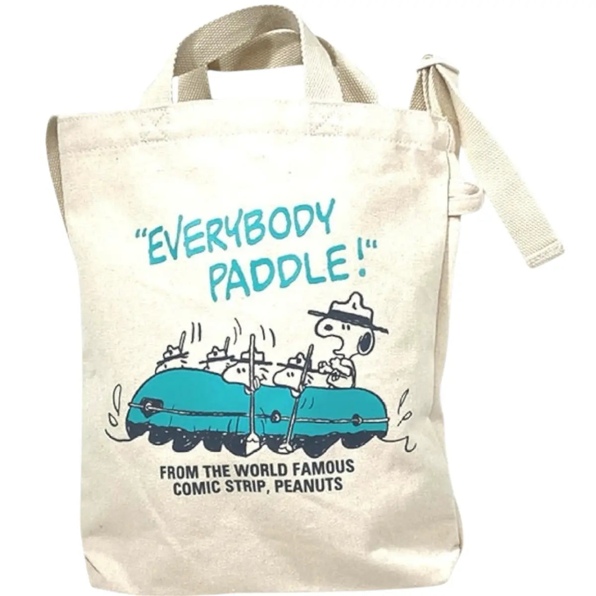 bolso snoopy peanuts - crema