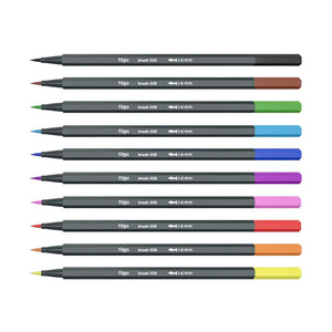 set 10 lápices brush pen filgo colores pasteles / vivos