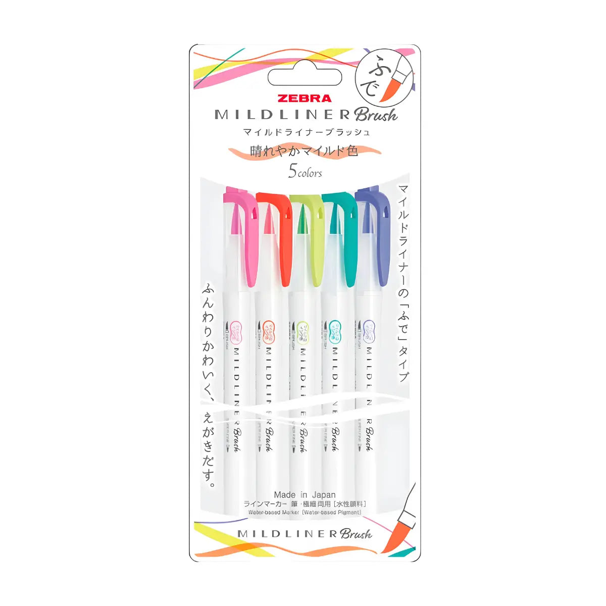 Mildliner brush Set de 5