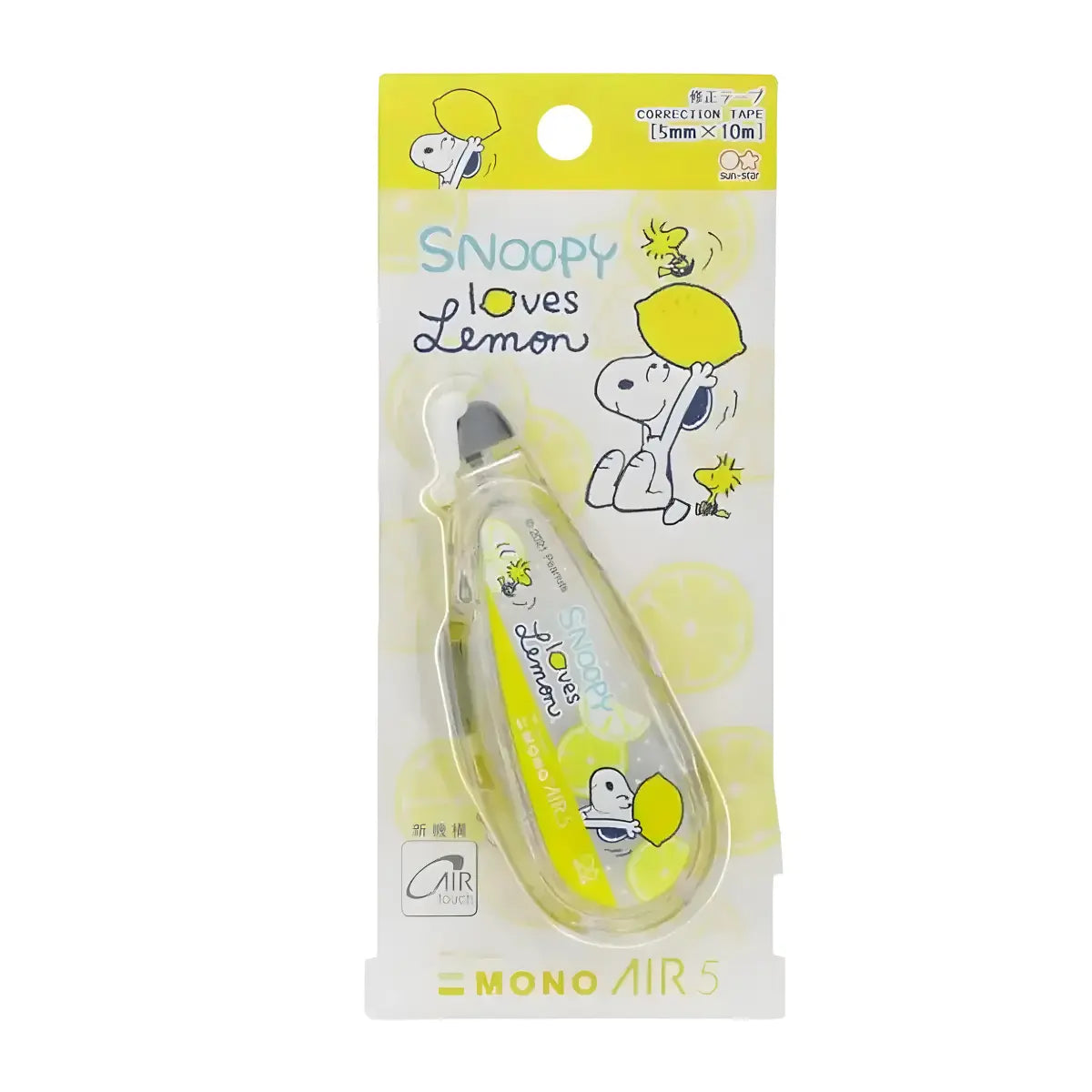 cinta correctora tombow mono air snoopy - yellow