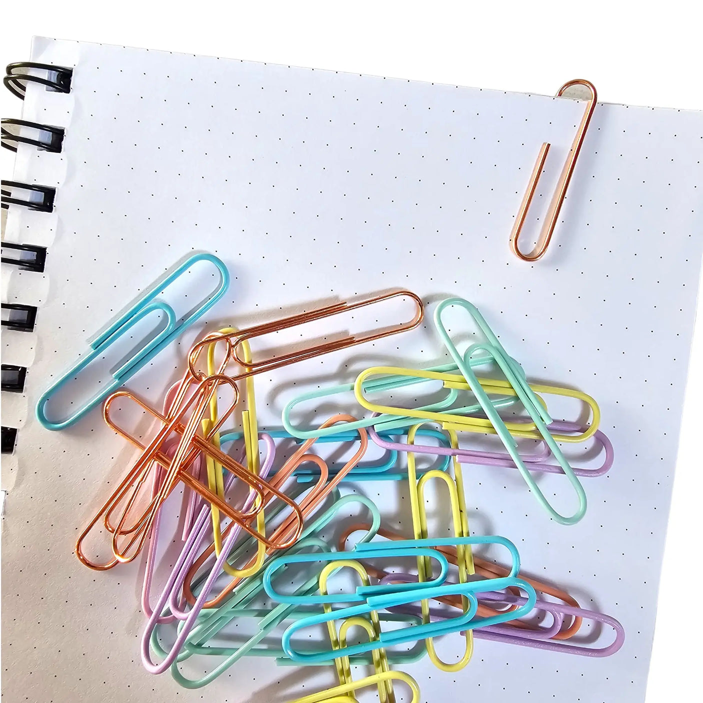 clips metálicos pastel y rose gold - elige tu tamaño