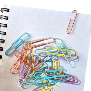 clips metálicos pastel y rose gold - elige tu tamaño