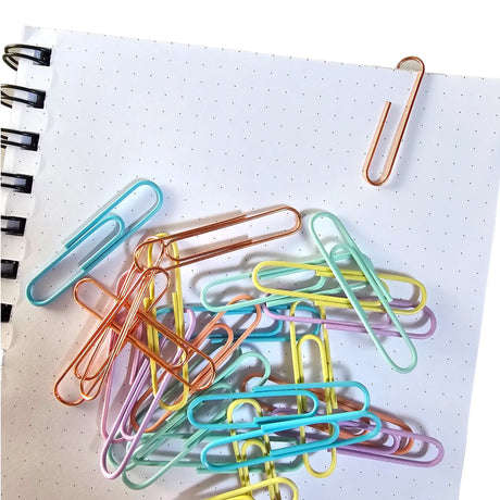 clips metálicos pastel y rose gold - elige tu tamaño