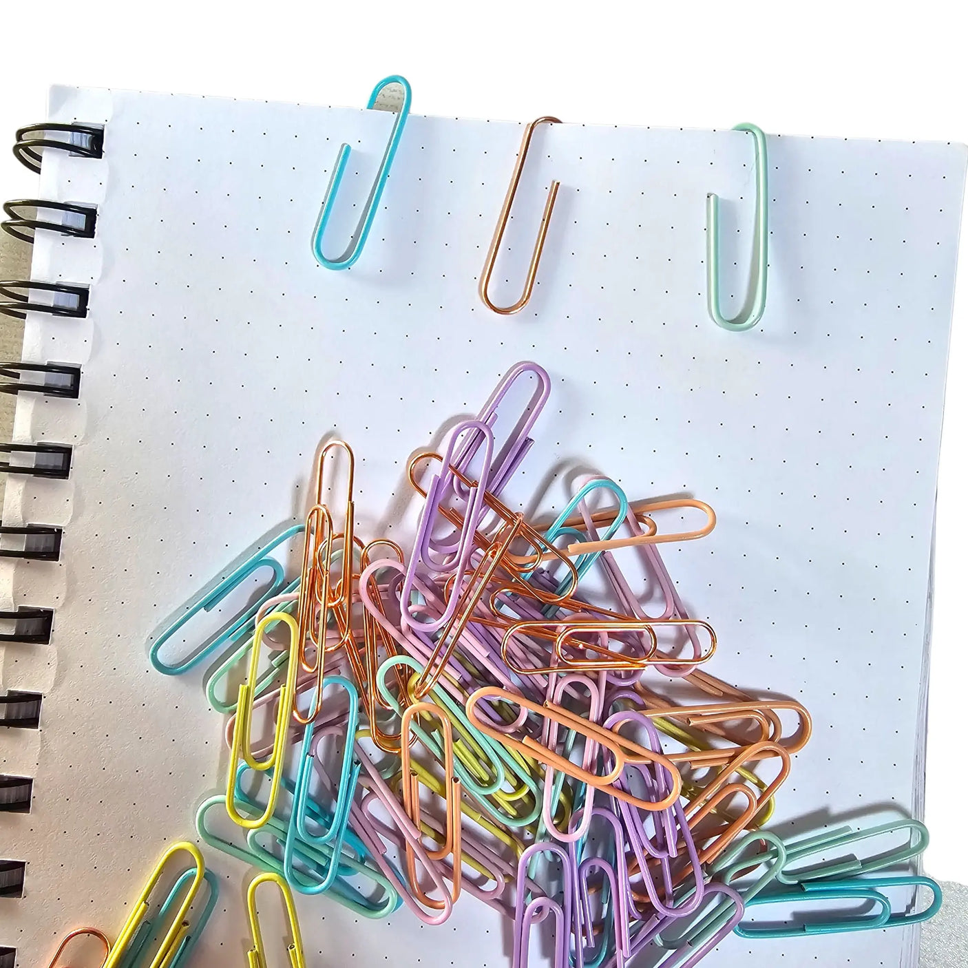 clips metálicos pastel y rose gold - elige tu tamaño