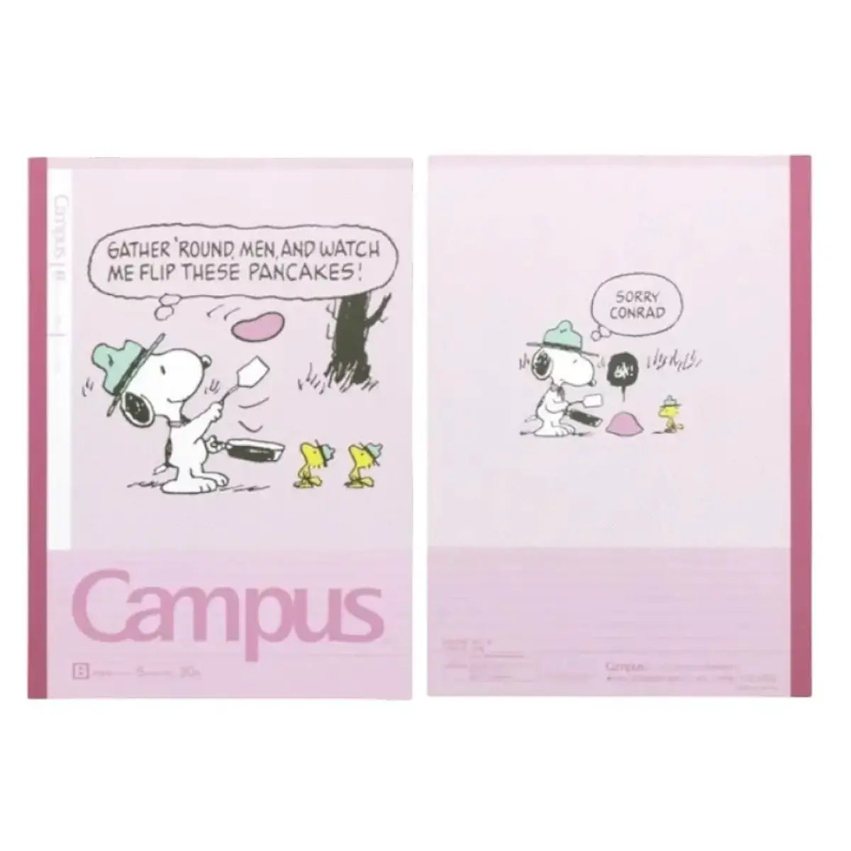 pack 5 cuadernos campus snoopy hobbies