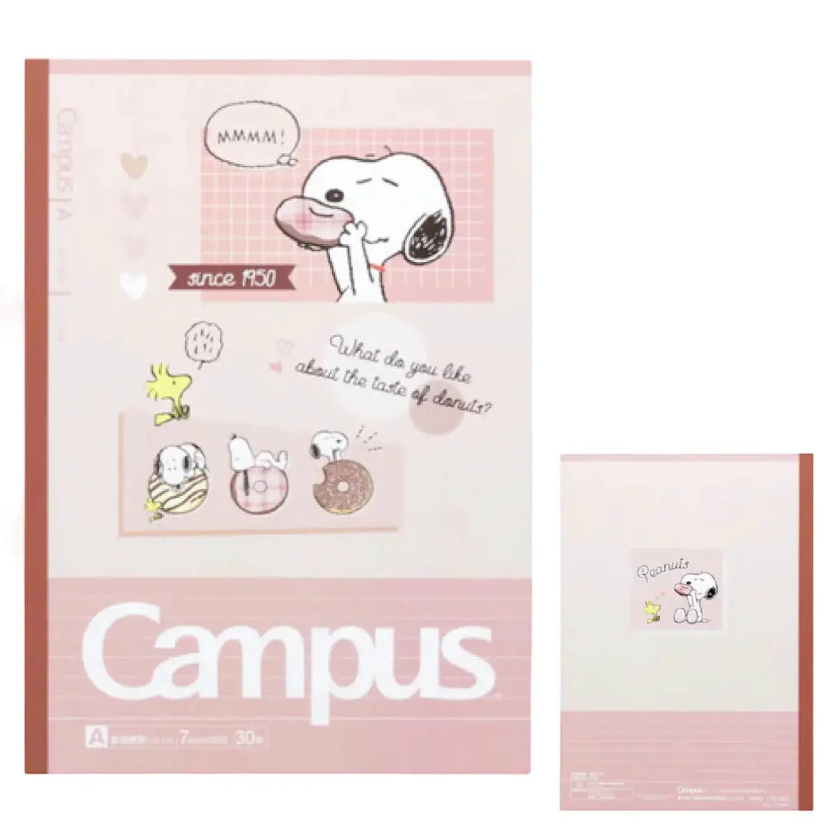 pack 5 cuadernos campus snoopy donuts