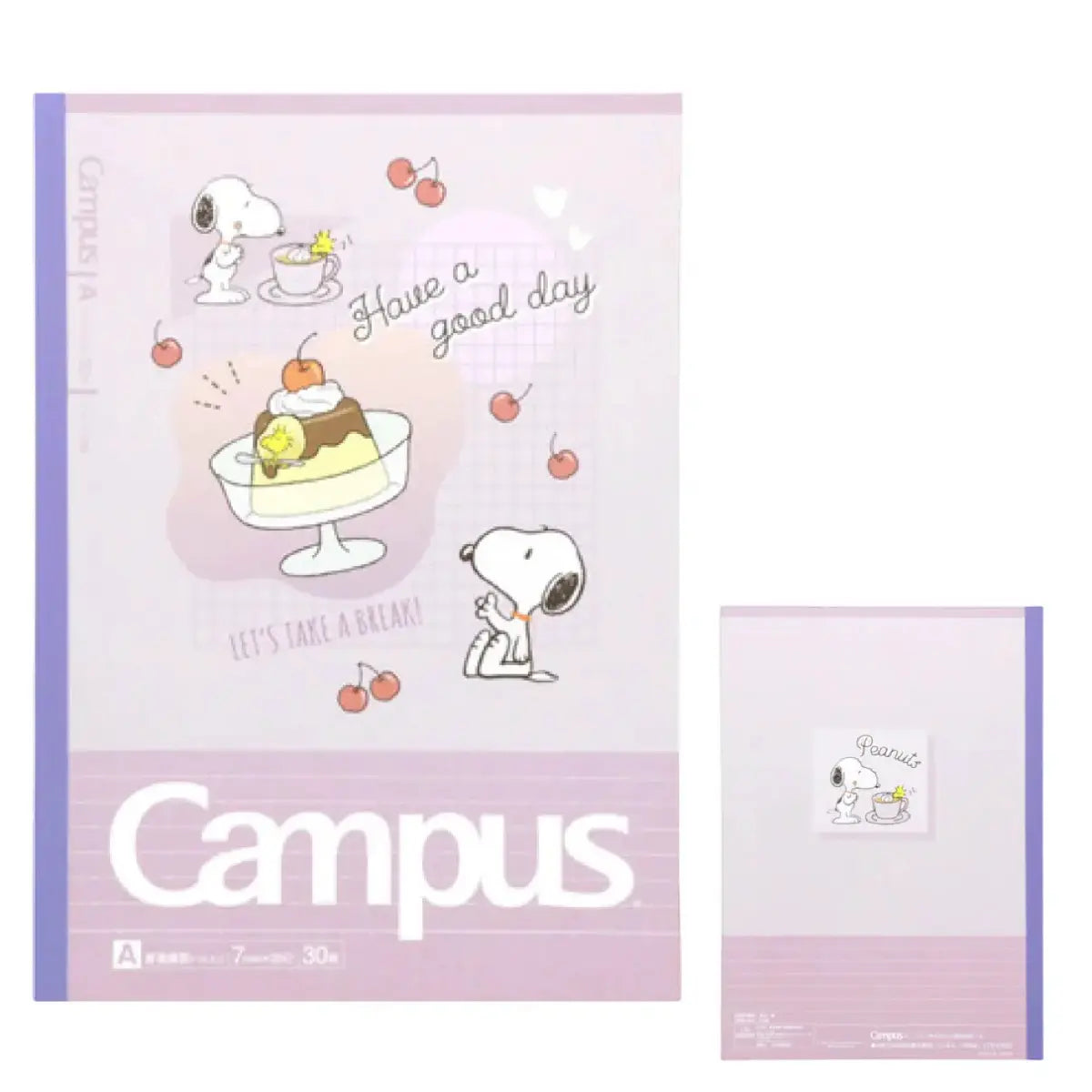 pack 5 cuadernos campus snoopy donuts