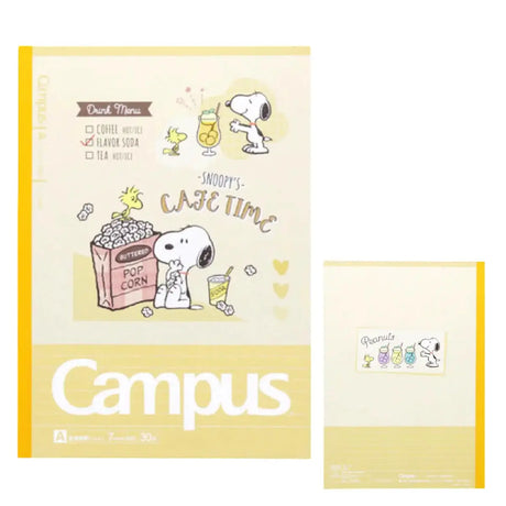 pack 5 cuadernos campus snoopy donuts