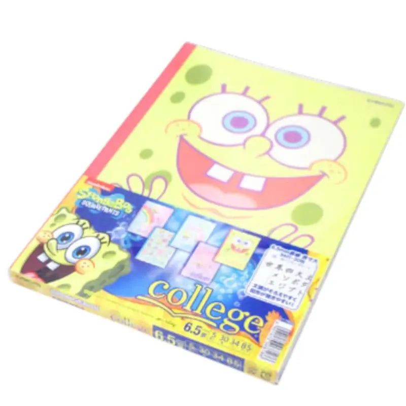 pack 5 cuadernos kyokuto bob esponja 6.5mm college line