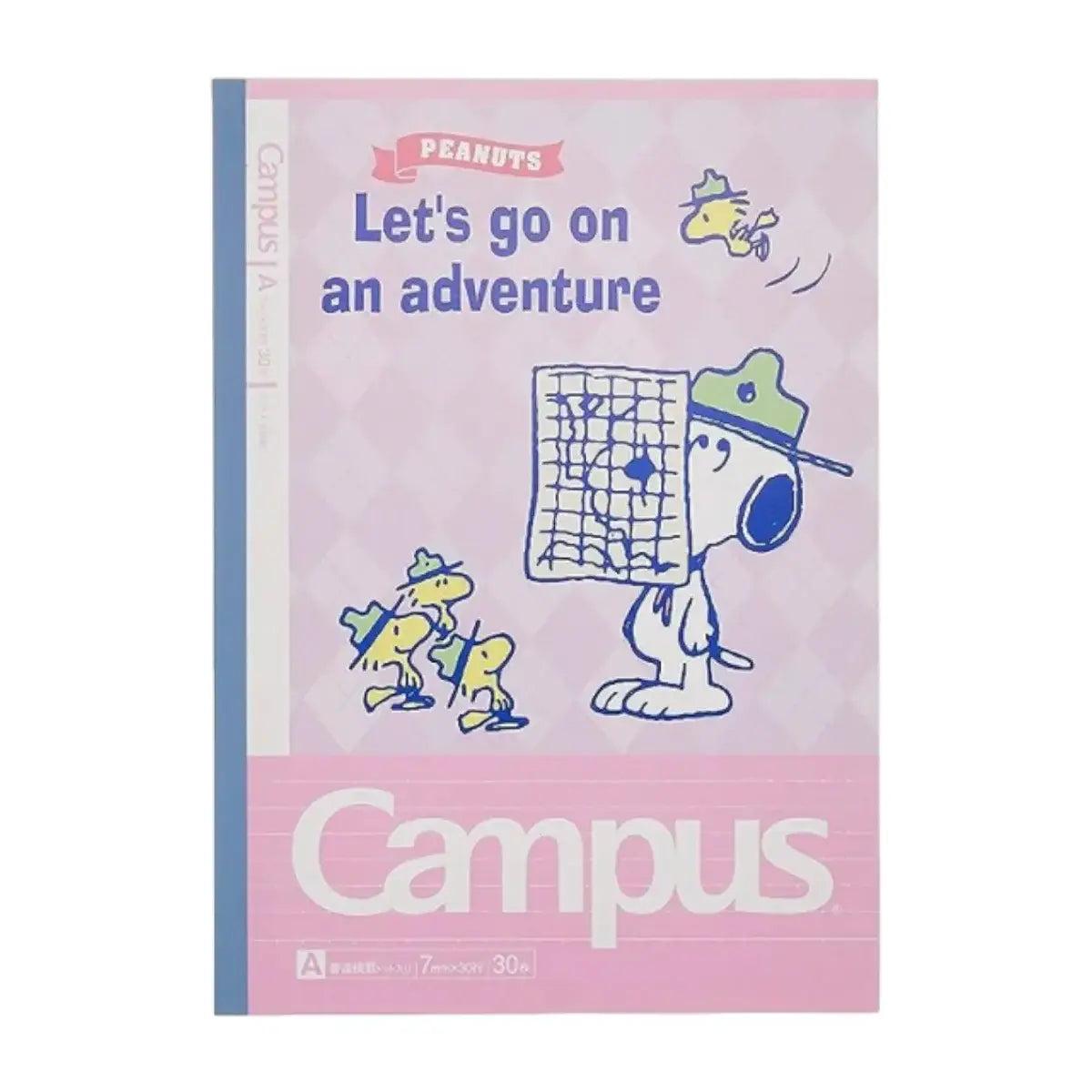 pack 5 cuadernos campus snoopy frases