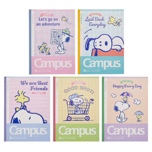 pack 5 cuadernos campus snoopy frases