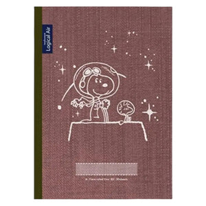 pack 5 cuadernos logical snoopy dark