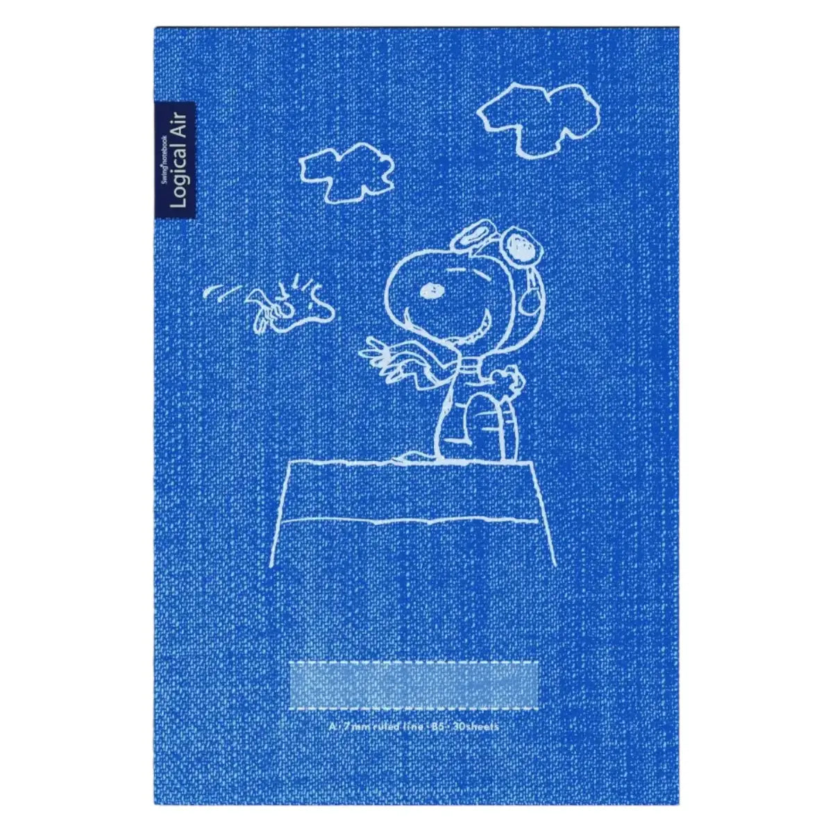 pack 5 cuadernos logical snoopy dark