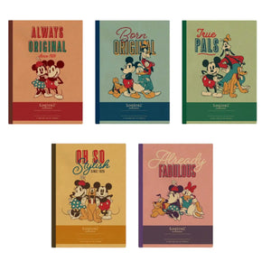 pack 5 cuadernos minnie mickey mouse disney vintage