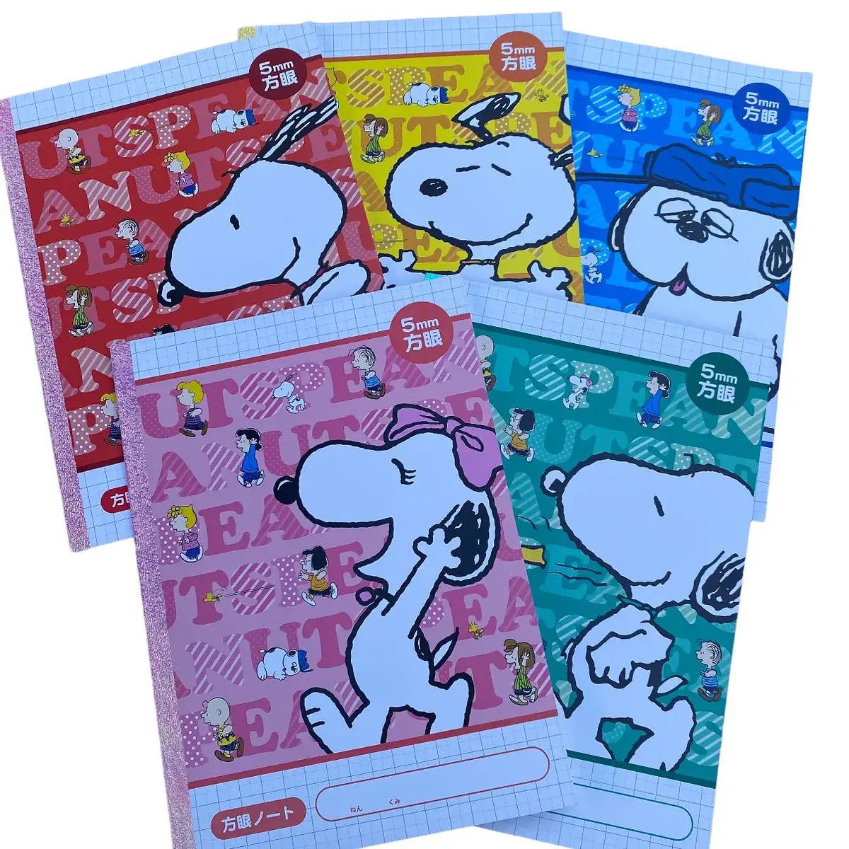 pack 5 cuadernos snoopy learning notebook 5mm cuadros – Ingeniería de ...