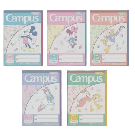 pack 5 cuadernos campus minnie mickey disney