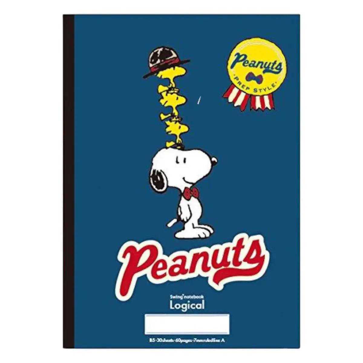 pack 5 cuadernos logical snoopy prep style