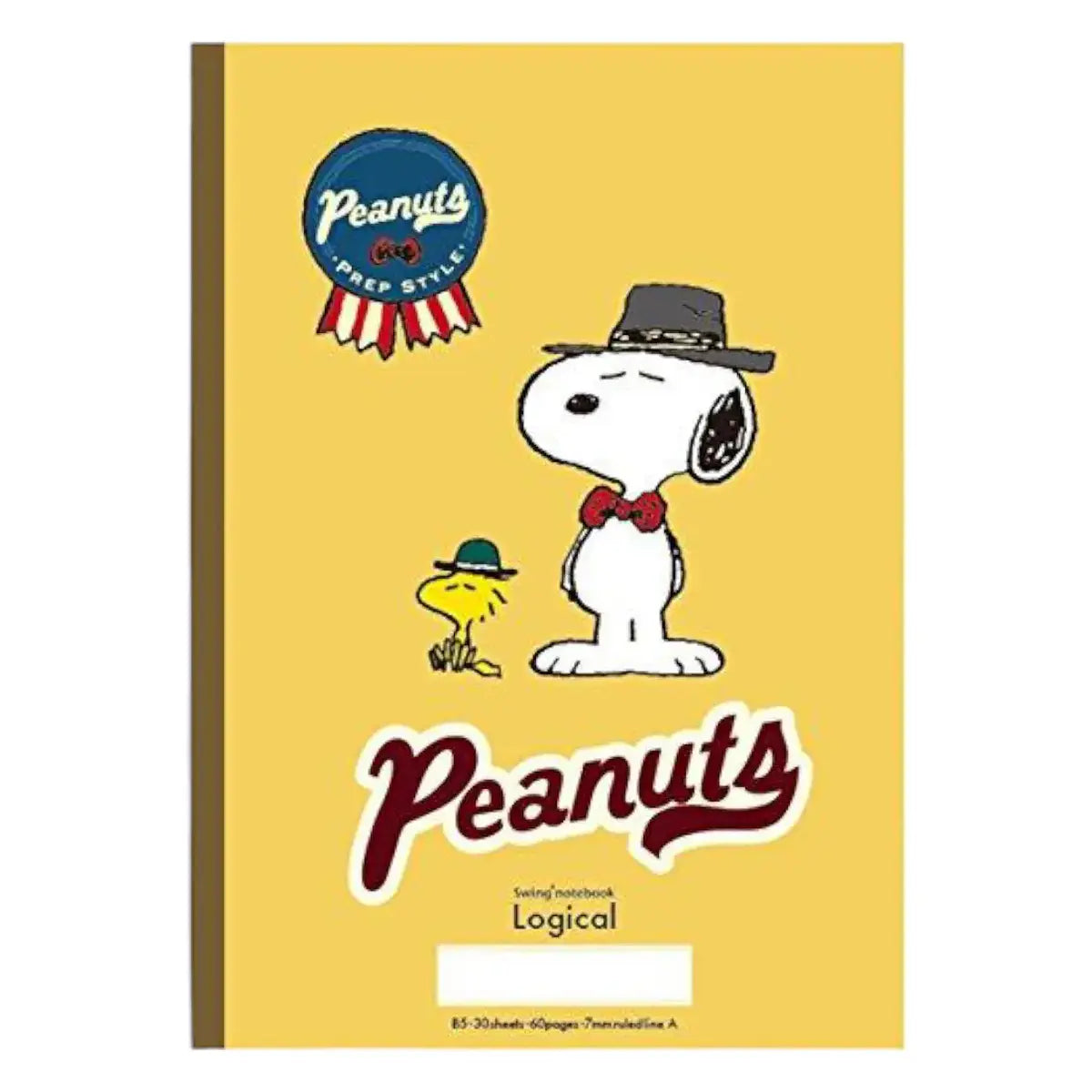 pack 5 cuadernos logical snoopy prep style