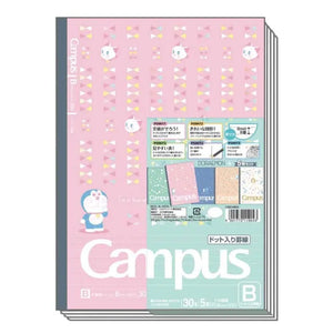pack 5 cuadernos campus doraemon flower series 6mm B Line