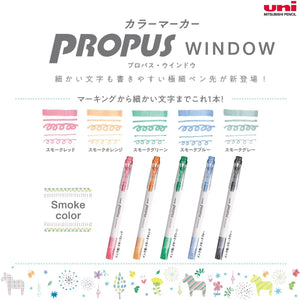 set 5 destacadores uni propus basic smoke light