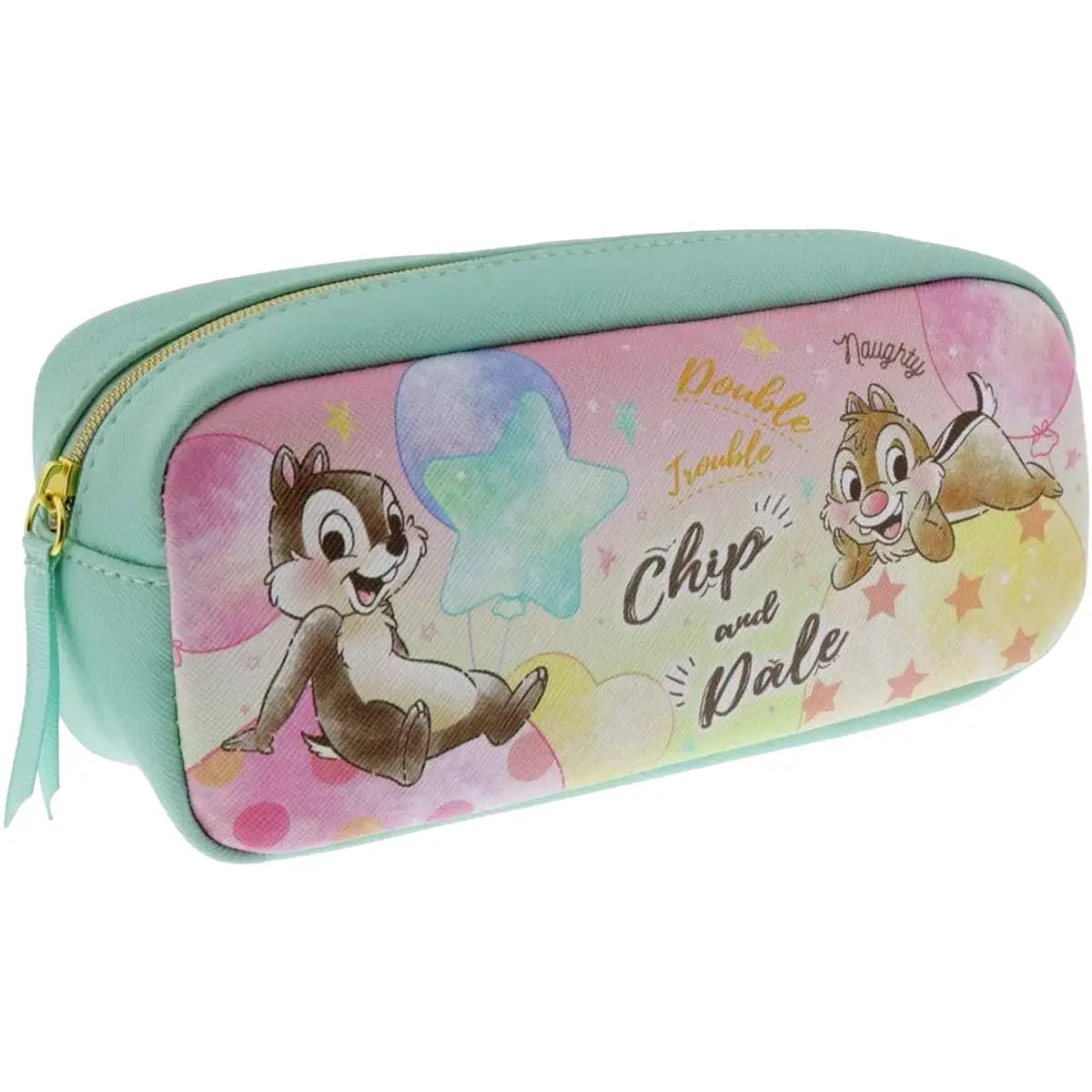 estuche chip and dale disney - green