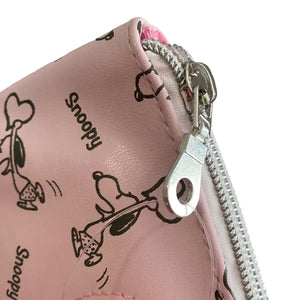 estuche snoopy peanuts rosa