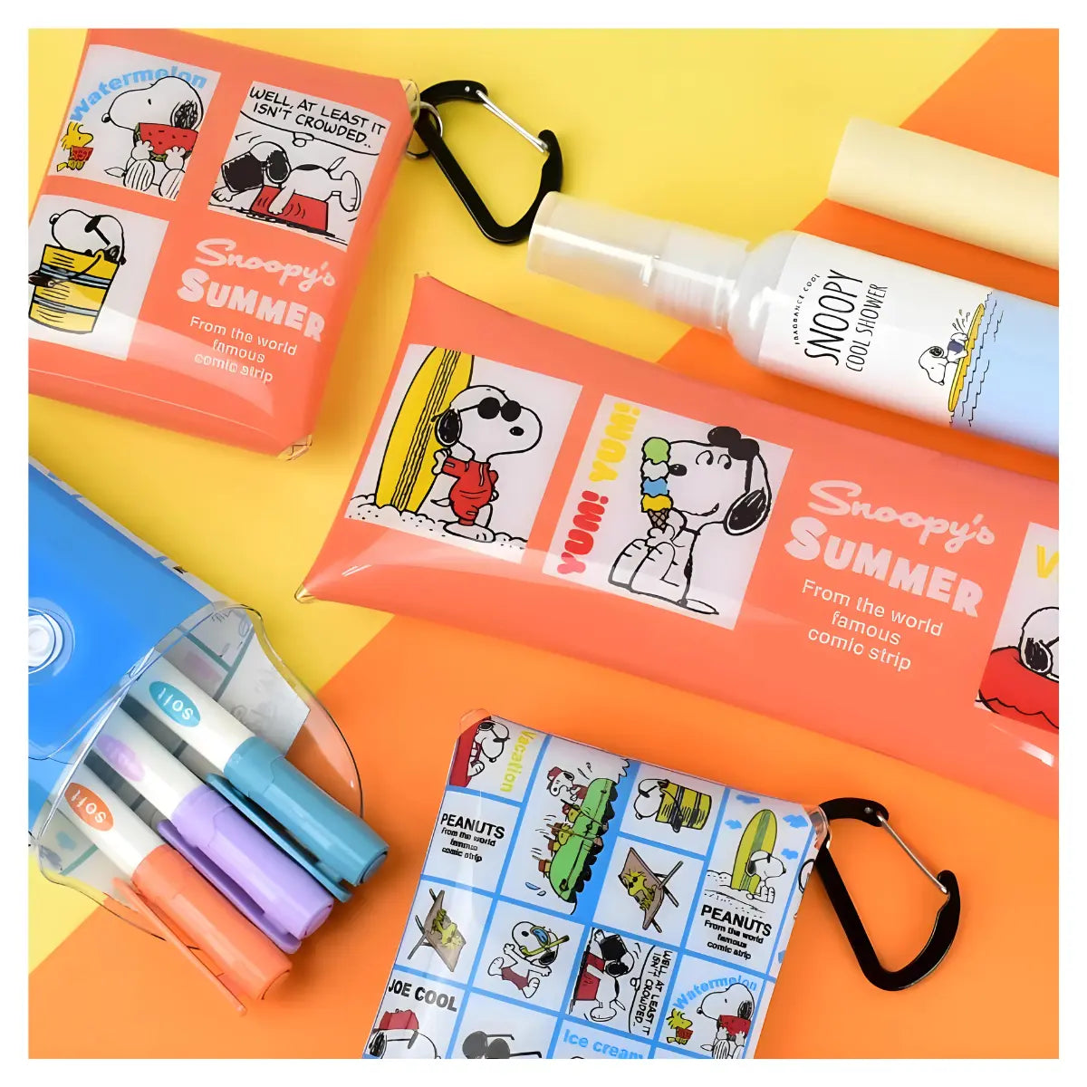 estuche multiuso snoopy peanuts