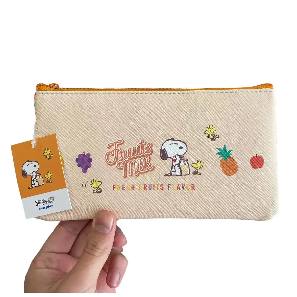 estuche snoopy fruit milk