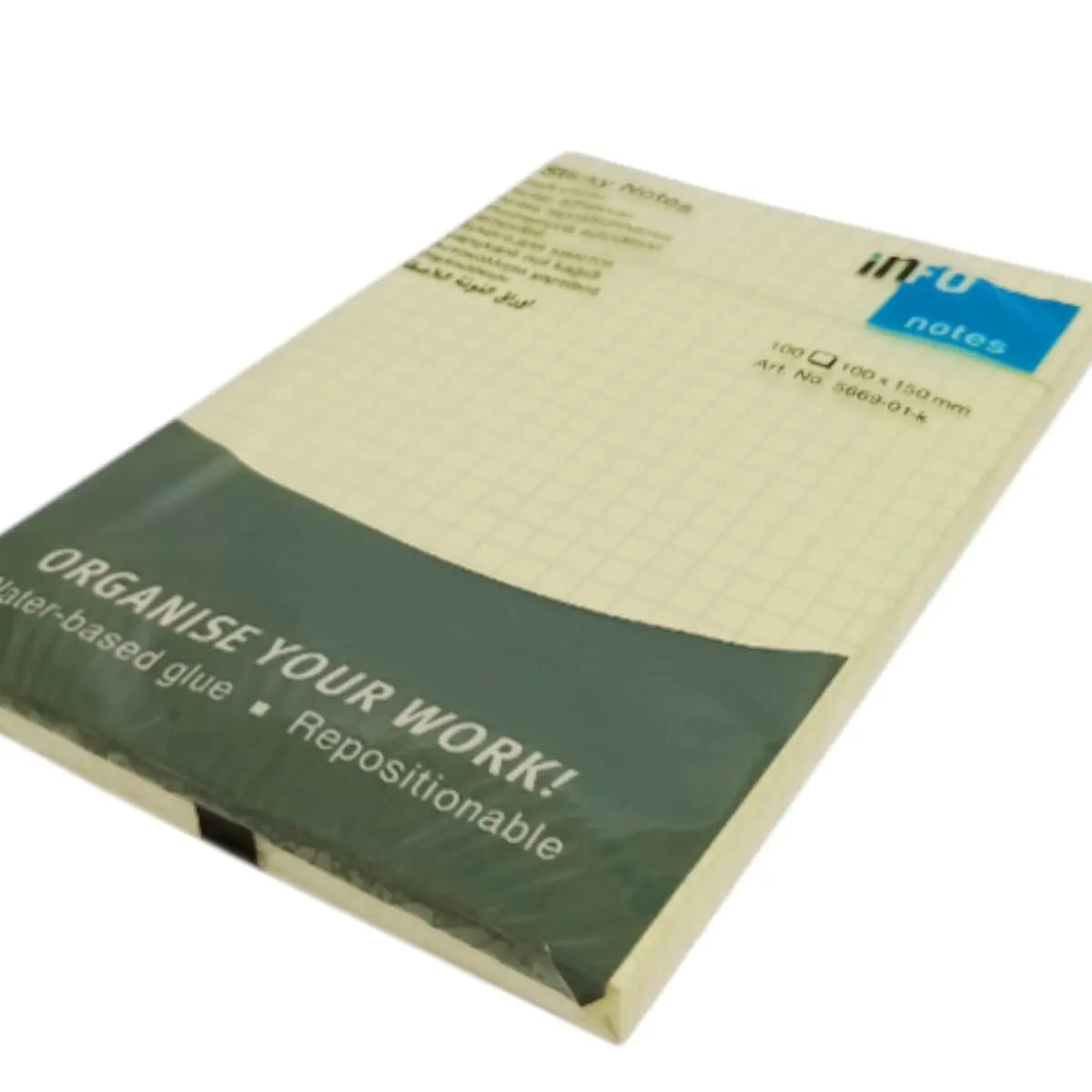 notas adhesivas global notes xl 10x15 cm - calidad alemana 100 hojas