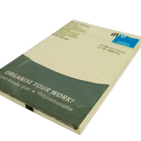 notas adhesivas global notes xl 10x15 cm - calidad alemana 100 hojas