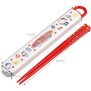 palillos con estuche hello kitty