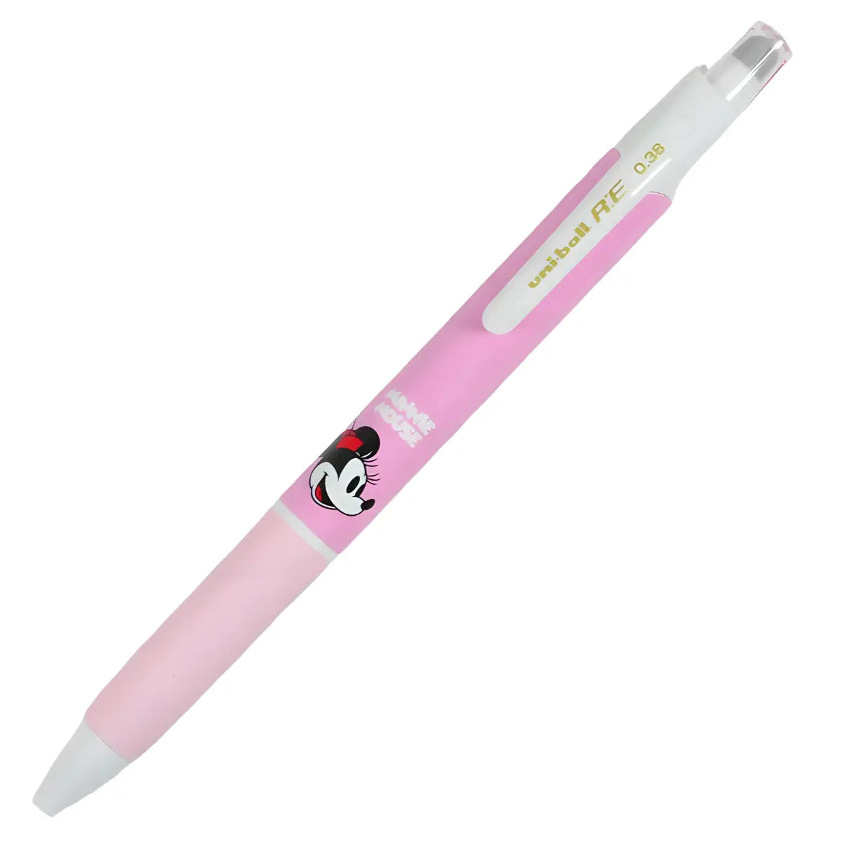 lápiz borrable 0.38 mm uni ball re disney - minnie