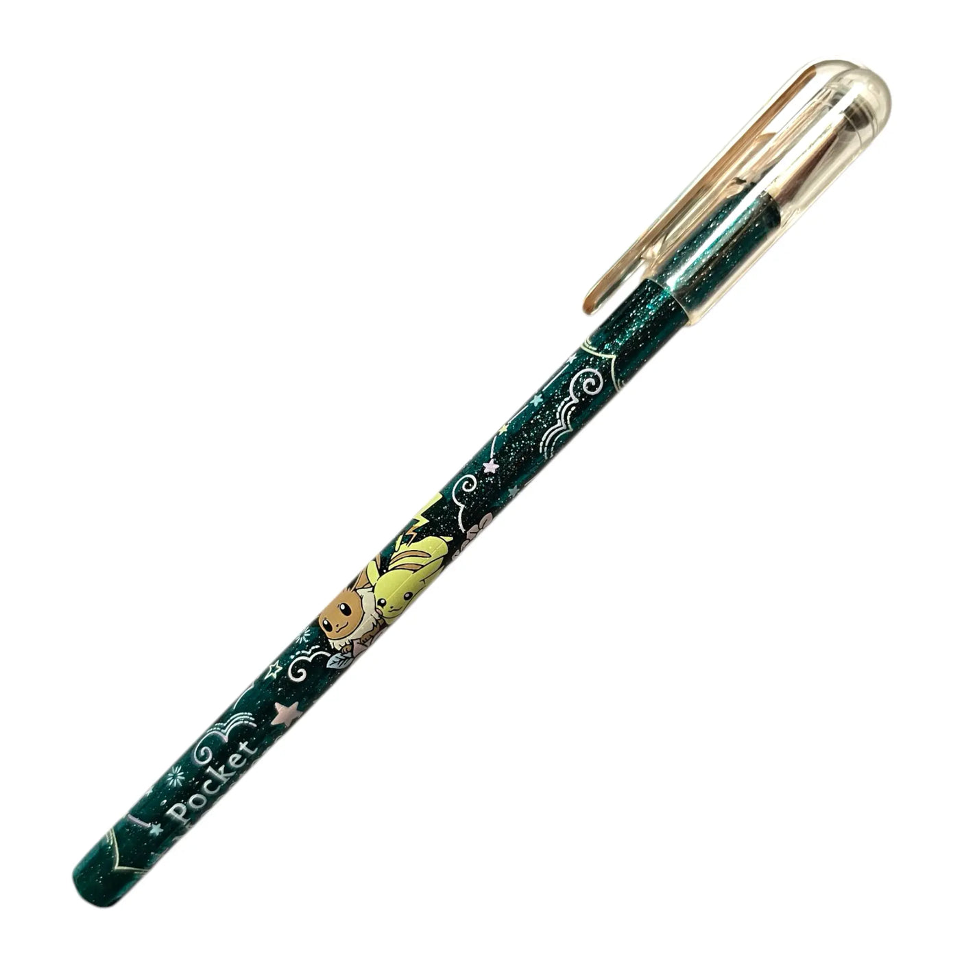lápiz gel 1.0 mm pentel hydrid dual metallic pokemon