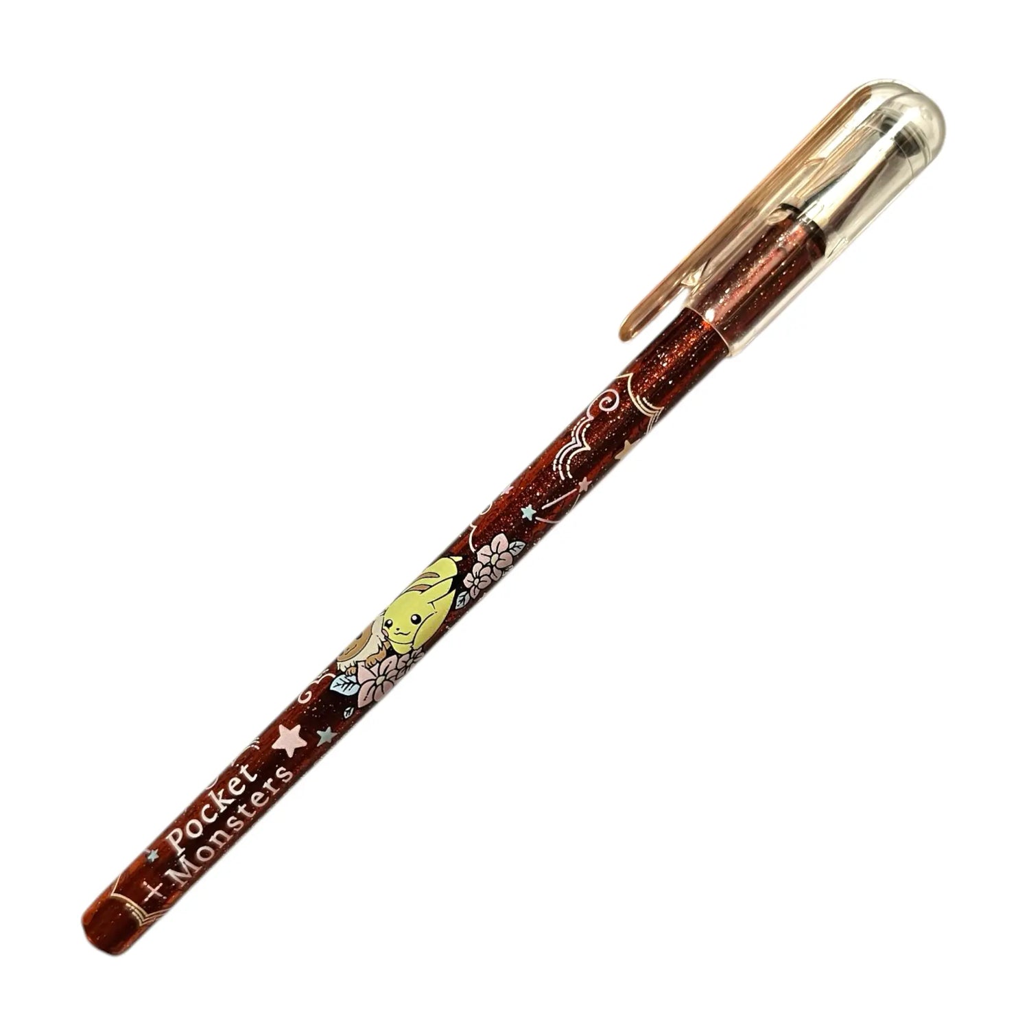 lápiz gel 1.0 mm pentel hydrid dual metallic pokemon
