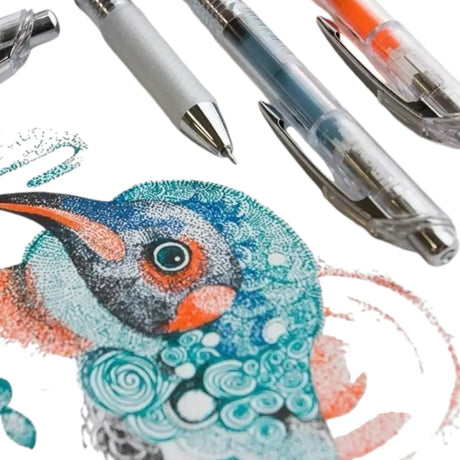 set 10 lápices gel 0.4 mm pentel energel infree