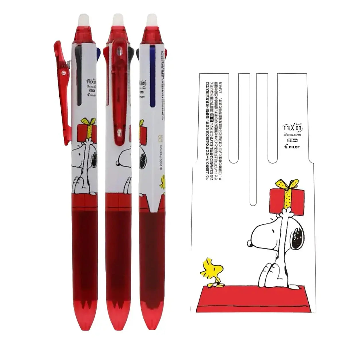 lápiz triple gel 0.38 mm pilot frixion snoopy peanuts borrable