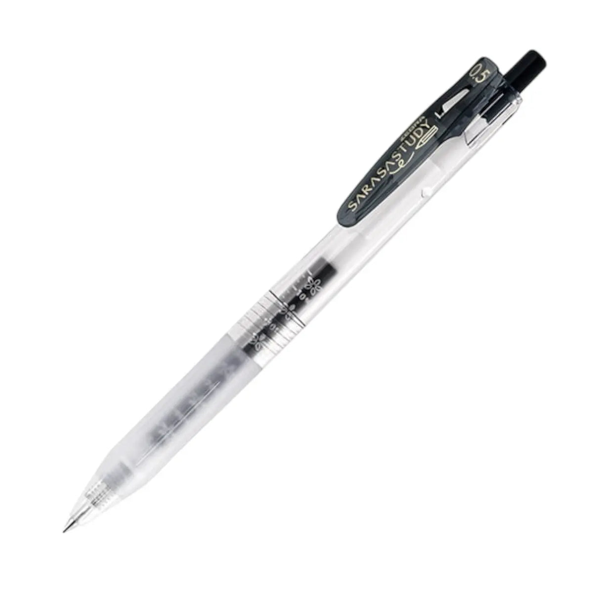 lápiz gel 0.5 mm sarasa study - black