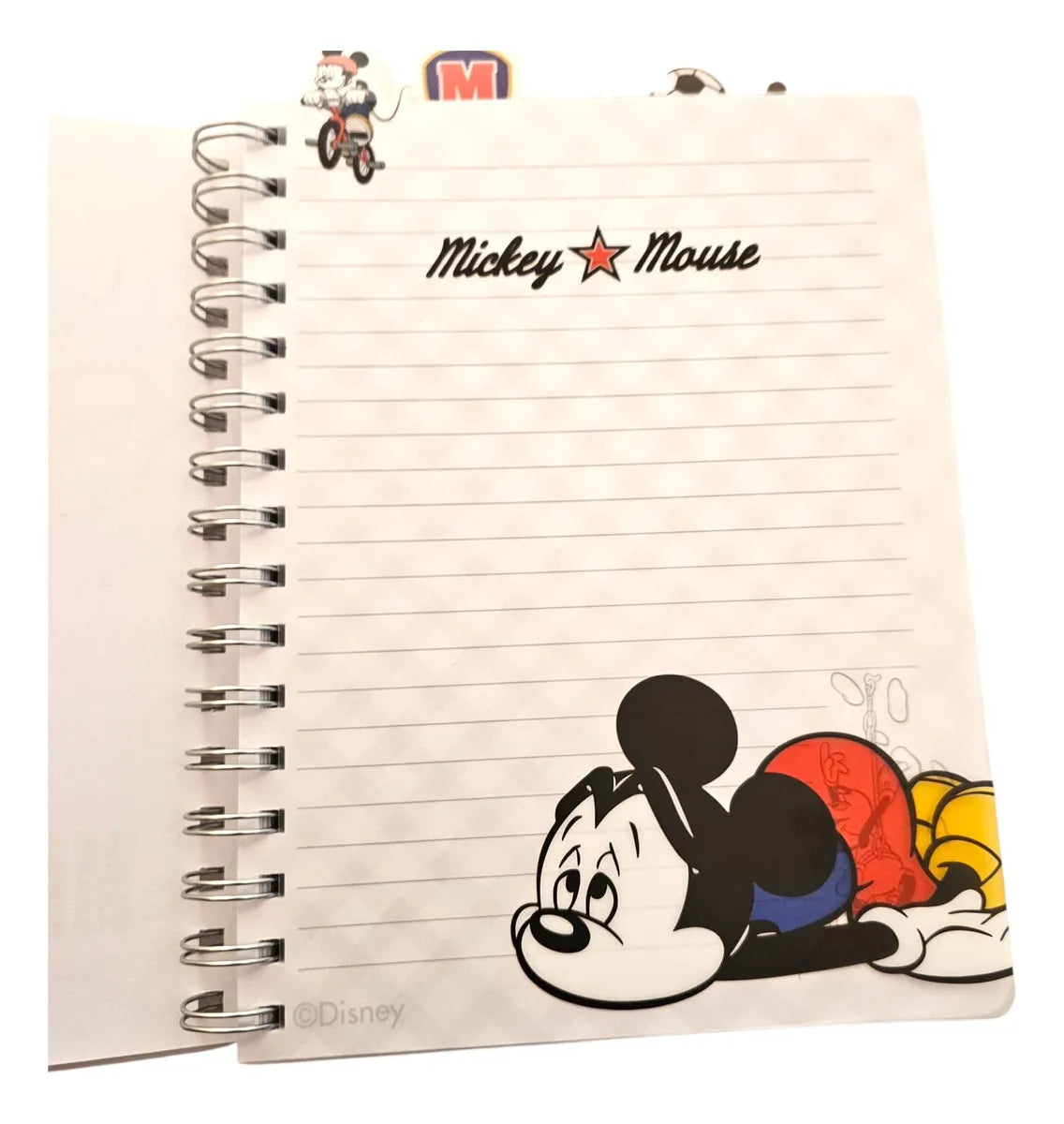 cuaderno disney mickey mouse con separadores