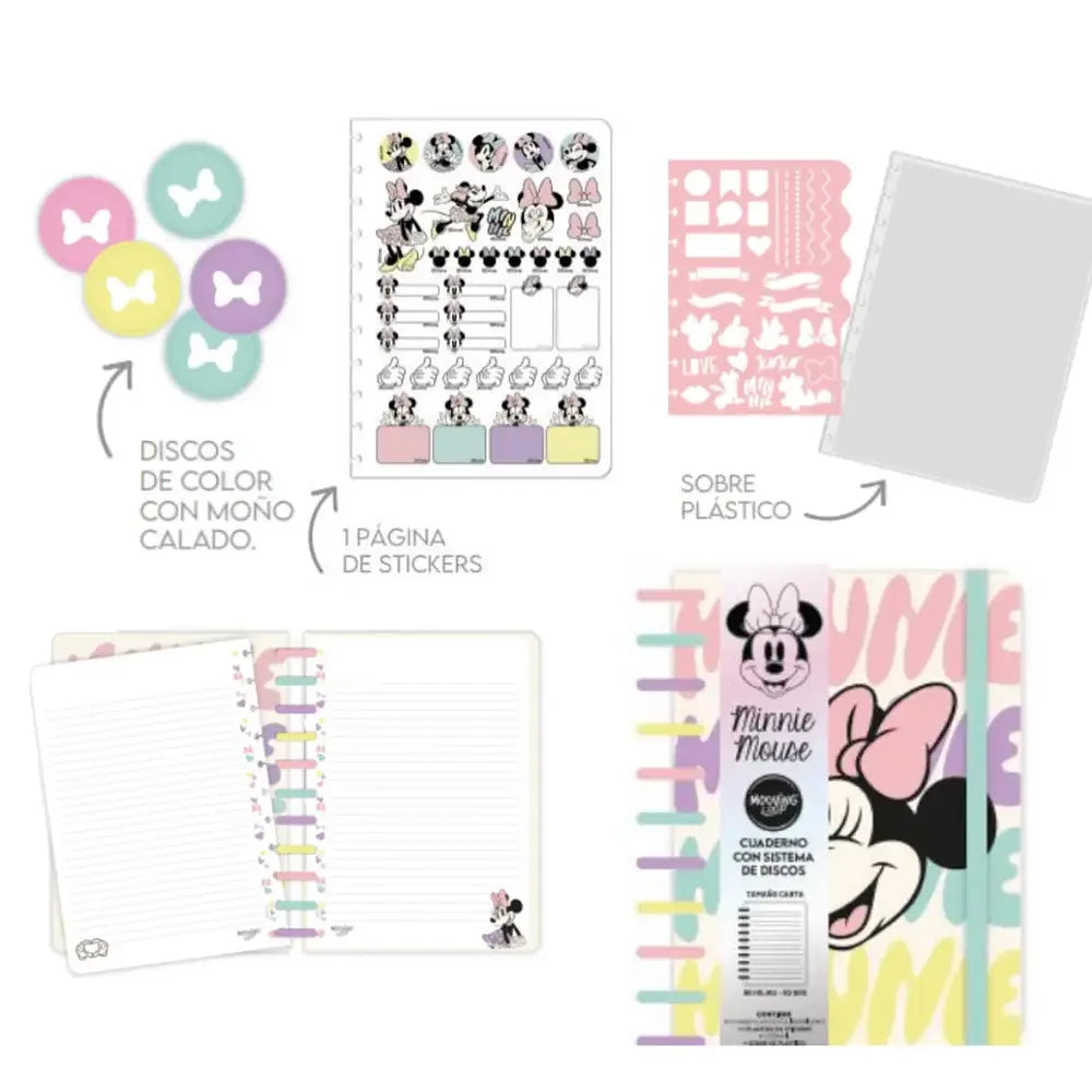 cuaderno loop minnie