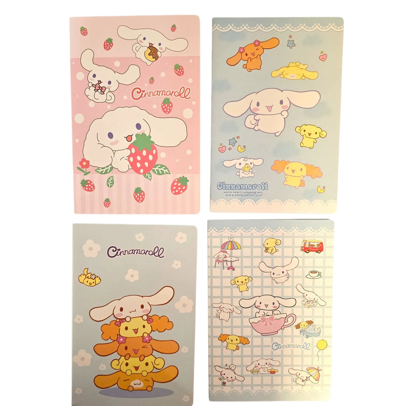 libreta sanrio cinnamoroll hojas con diseño líneas