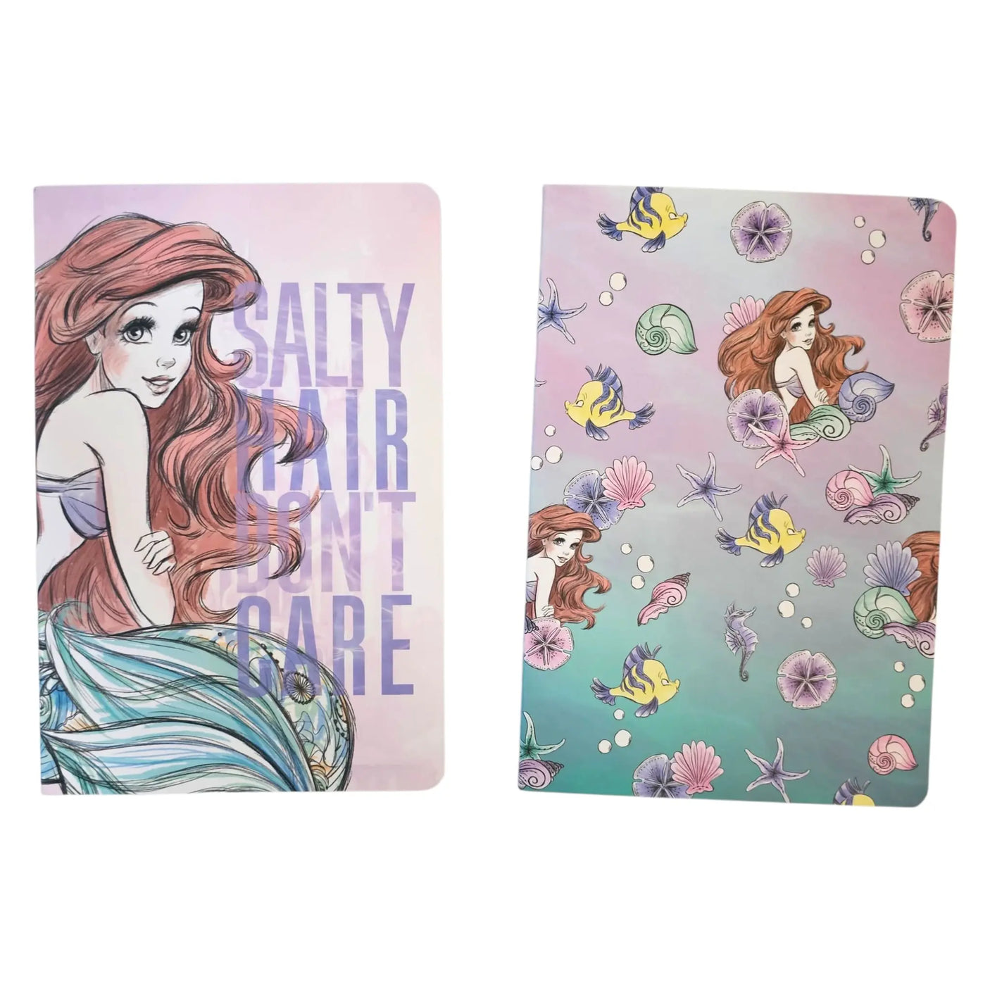 libreta a5 sirenita hojas blancas de líneas