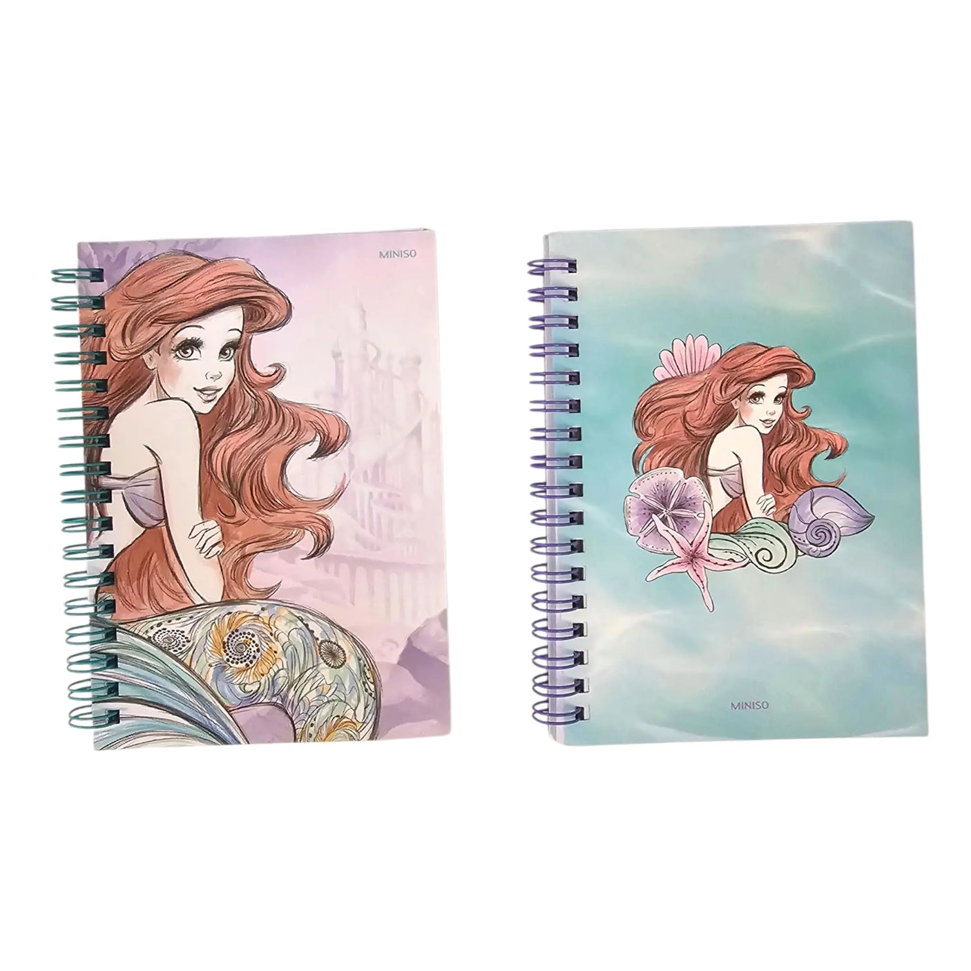libreta a6 sirenita hojas blancas de líneas