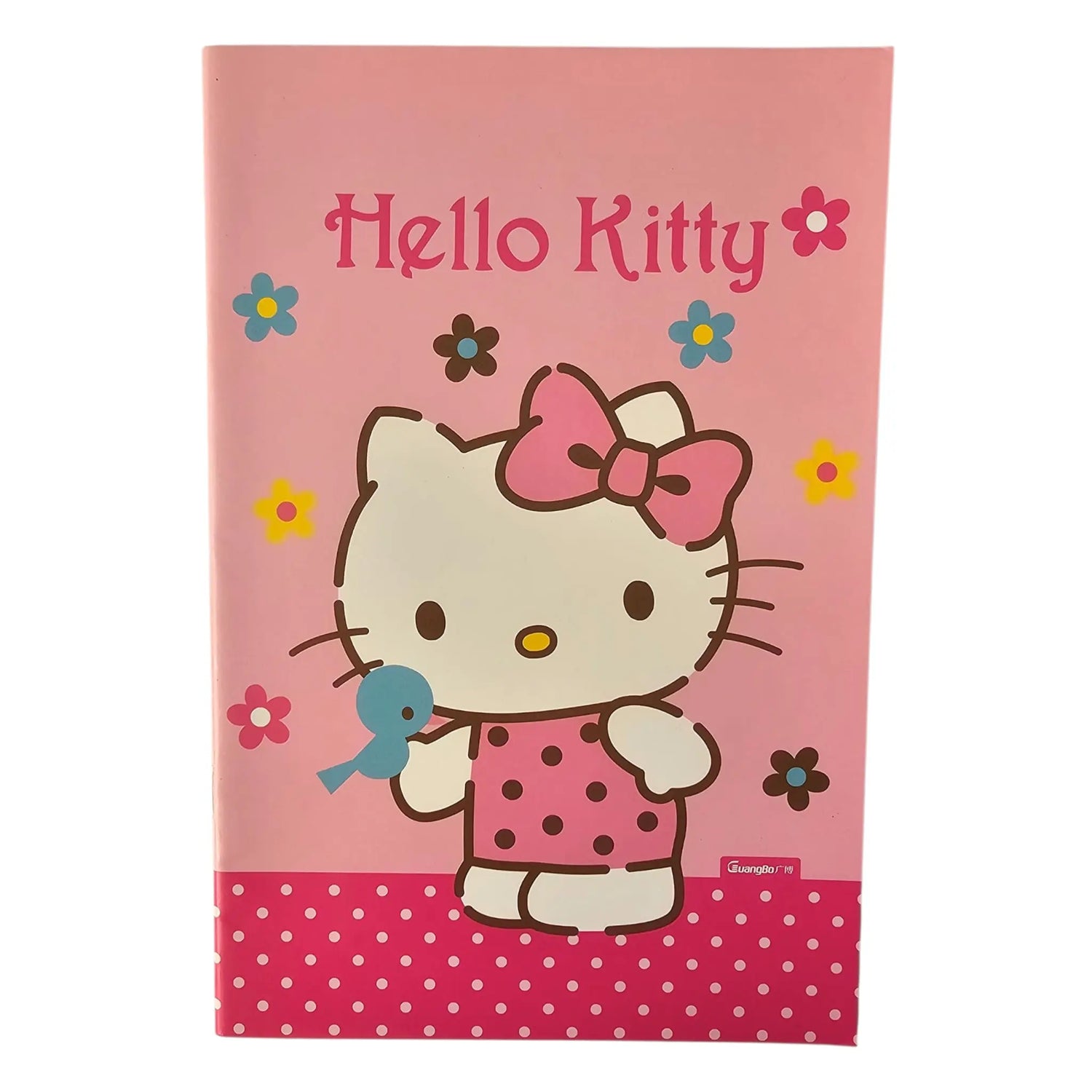 libreta hello kitty líneas de puntos a color