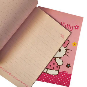 libreta hello kitty líneas de puntos a color