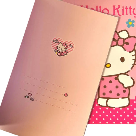 libreta hello kitty líneas de puntos a color